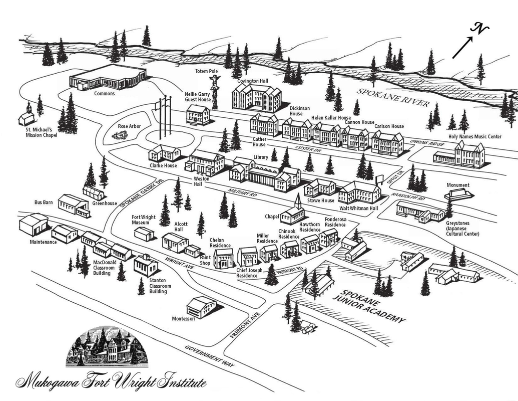 Map of Mukogawa Fort Wright Institute