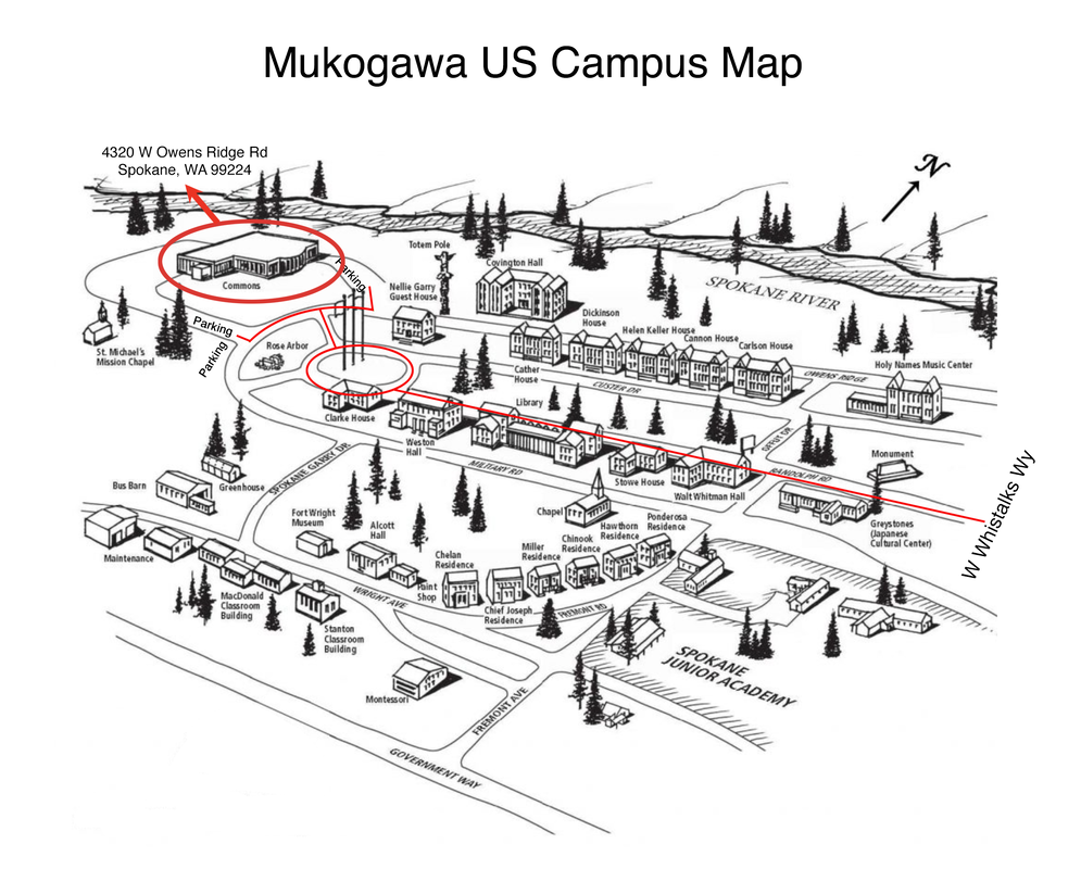 Map of Mukogawa US Campus
